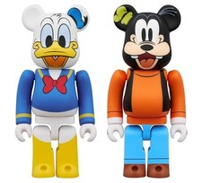 MEDICOM TOY BE@RBRICK Bearbrick Donald Duck & Dingo 100 % hauteur : env. 70mm