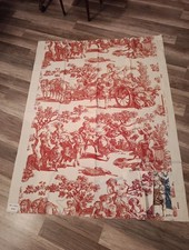 Coupon ''Rejouissances Campagnardes'' Pierre Frey Toile de Jouy Coton 130x 103cm