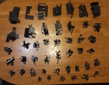 LOT LEGO 450 PIECES NOIR ENVIRON 550g