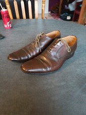 Tres beaux mocassins derbies cuir marron JM Weston  taille 9 1/2