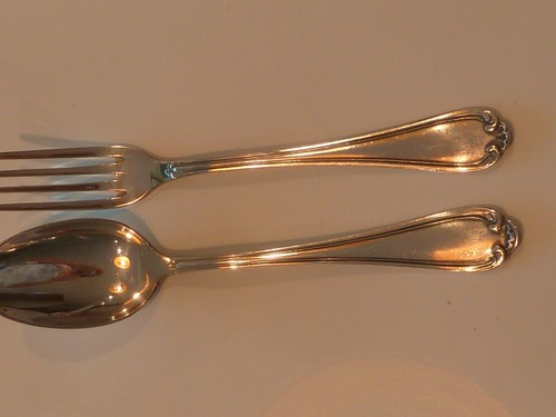 Couvert metal argente - couvert,