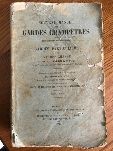 Manuel gardes champetres - manuel,