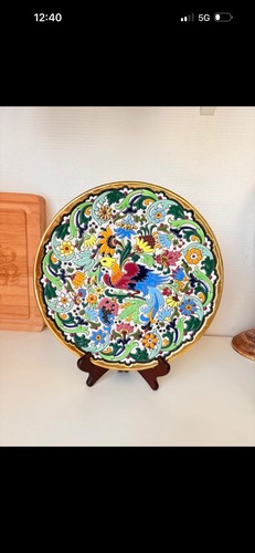 Grand plat décoratif - plat, en
