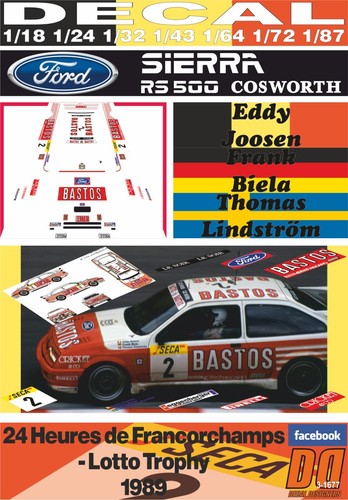 Decal ford sierra - sierra, e
