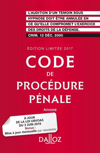 Code procédure pénale - de,