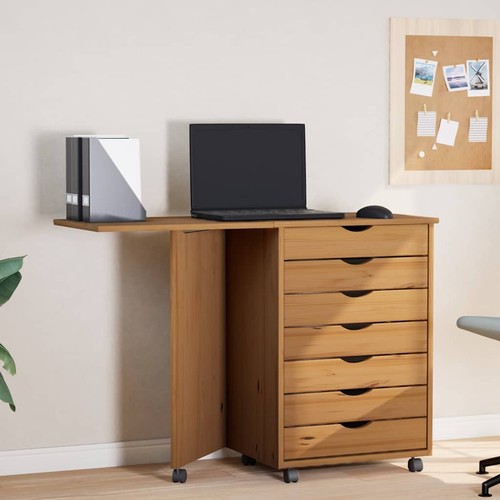 Armoire roulante avec bureau - roulante,