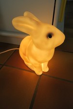Lampe Veilleuse  Lapin Heiko 26 cm Vintage Egmont Toys Germany