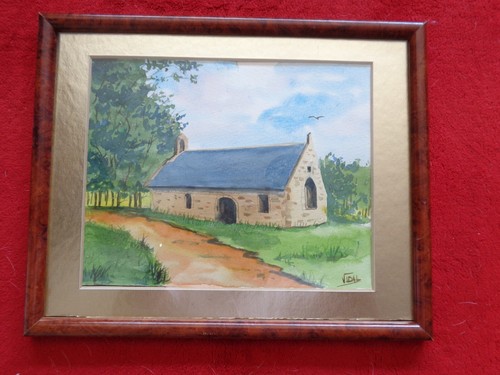 Jolie aquarelle chapelle de - jolie,
