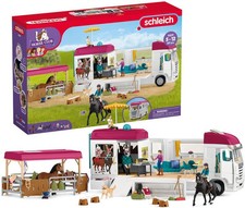 SCHLEICH - Accessoire et figurine de l'univers Horse Club - Camping-Car Éques...