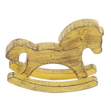  Statue de cheval : Sculpture de cheval à bascule en bois - Figurine de