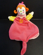 1. Doudou marionnette VERTBAUDET KATHERINE ROUMANOFF PRINCESSE rose jaune  TTBE