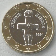 1 E.uro Pièce De Cours Chypre