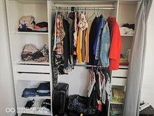 dressing meuble 4 tiroirs 2 niveaux de penderie 