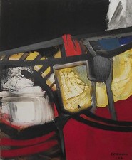 Christian Chenard - Huile sur toile - Sans titre, 1969(v)