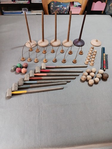 Ancien jeu croquet table - jeu,