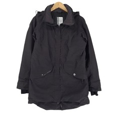 Parka Helly Hansen Noire Imperméable À Capuche Long Femme Taille M
