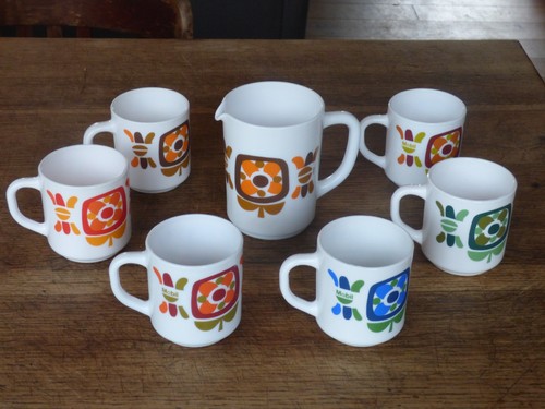 Ensemble mugs pichet - ensemble, 6