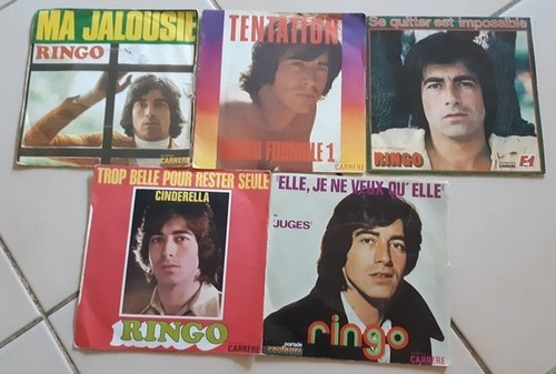 Lot disques vinyles 45 - 12,