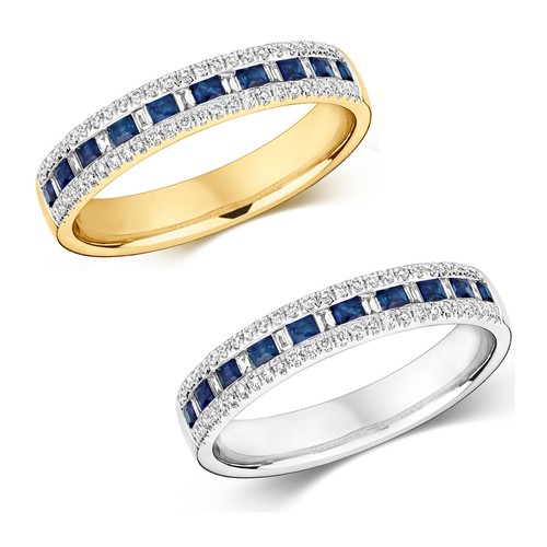 Bague semi pavée - semi, or