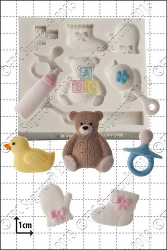 Moule silicone bébé douche - moule,