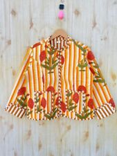 Floral Jaune Matelassé Veste