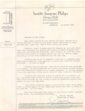 1934 ECLAIRAGE ET RADIO SOCIETE ANONYME PHILIPS A PARIS