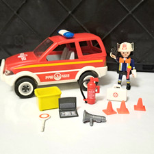 Playmobil Réf 4822 Voiture de pompier et accesoires