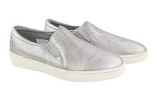 TIMBERLAND A2672 Chaussures Pour Femmes EU 40 Cuir Argenté Brillant À Enfiler