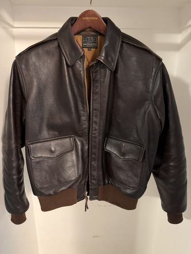 Aero leather bomber - bomber, a-2