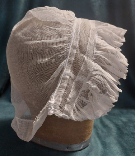 Coiffe ancienne bonnet - , tulle