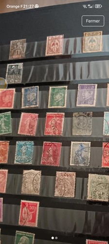 Timbres france rare cotées - et,