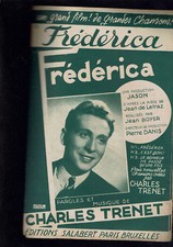 ANCIENNE PARTITION FREDERICA CHARLES TRENET 1945