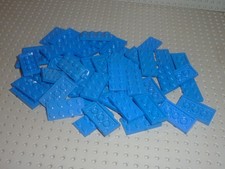 50 plaques plates 2x4 LEGO ref