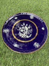 Grand Plat St Uze Bleu Cobalt