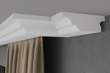 ELHARE moulure en stuc tringle à rideau LED moulure murale tringle à rideau...