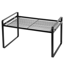 Étagère de Rangement Placard Cuisine, Inserts Étagère de Cuisine en Métal, Or...