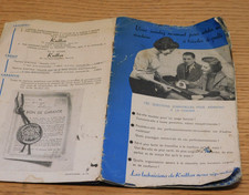 ancien vintage NOTICE MANUEL pub MACHINE à TRICOTER coudre LAINE tricot KNITTAX