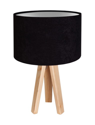 Lampe table noire argent - lampe,
