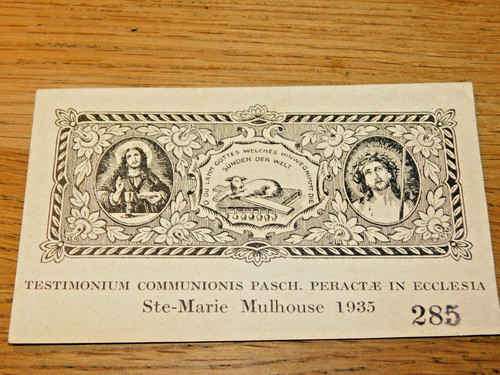 1935 ancien image pieuse - 1935,