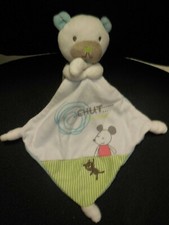 doudou mouchoir ours blanc