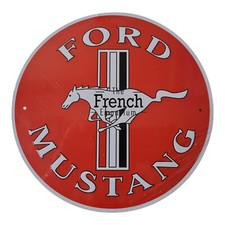 PLAQUE ENSEIGNE FORD MUSTANG