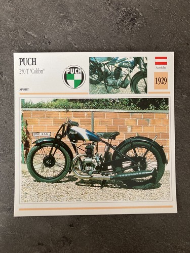 Carte fiche moto collection - carte,