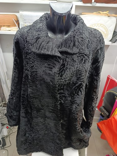 Pelage astrakan femme noir - astrakan,