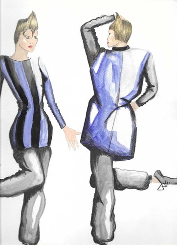 Dessin mode christy - dessin, de