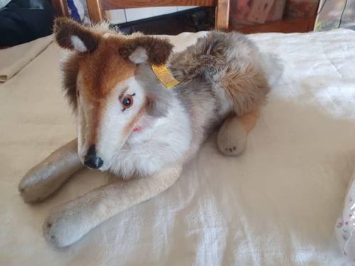 Peluche steiff chien colley - ,