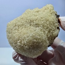 Spécimen rare d'opale hyalite, orthose et tourmaline Schorl, Erongo, Namibie, 69