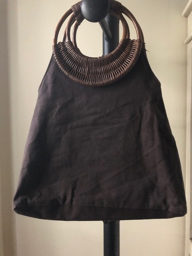 Sac guerlain toile marron - en,