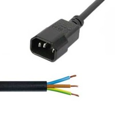 Câble électrique d'alimentation Mâle IEC-60320-C13 (2m)