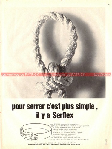 Publicité serflex colliers - publicité, de