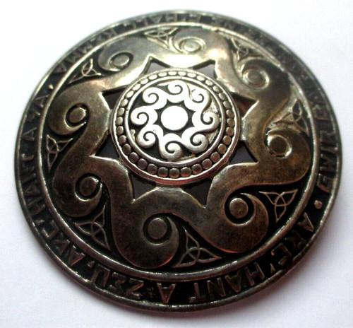 Ancienne broche argentée kelt - broche,